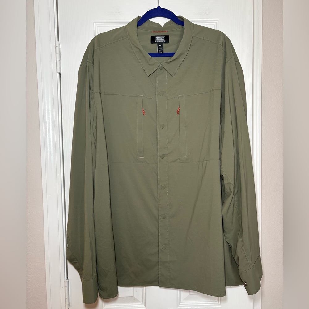 Alaskan Hardgear Free Range Ripstop Shirt 3XL Slim Fit Moss Green